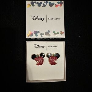 Disney x Baublebar Mickey Mouse Earrings Bite Out of Apple NEW